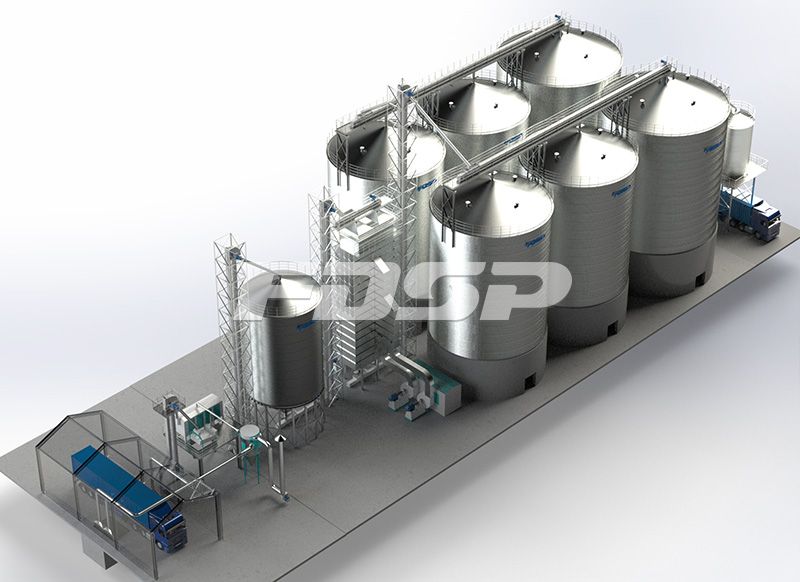 油脂行业4-1500T&2-2000T油厂钢板仓工程