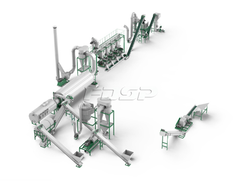 时产3-5吨建筑模板制粒生产线(图1) 时产3-5吨建筑模板制粒生产线(图1)