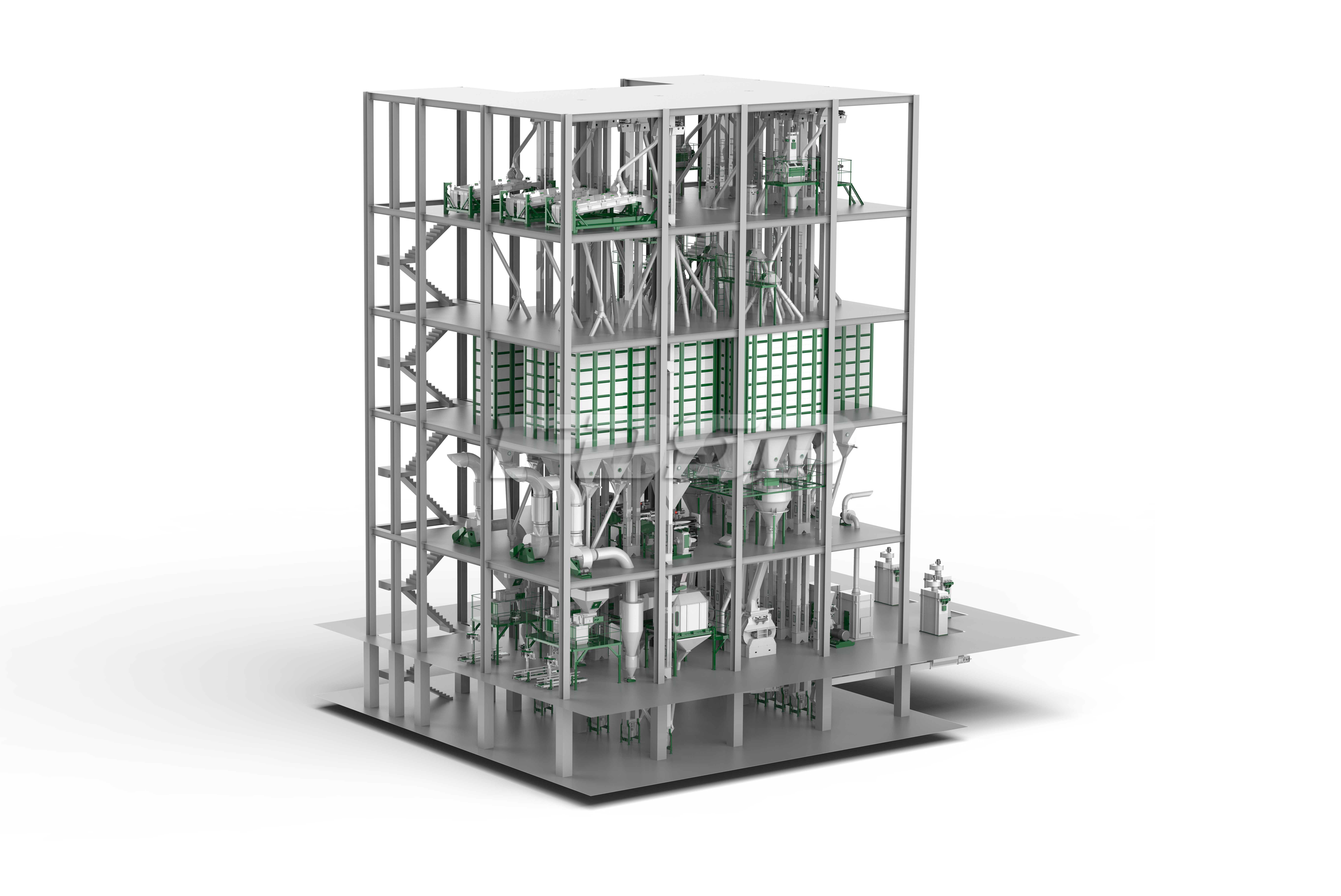 三线SZLH678(时产50-60吨)牛羊饲料生产线(图1) 三线SZLH678(时产50-60吨)牛羊饲料生产线(图1)