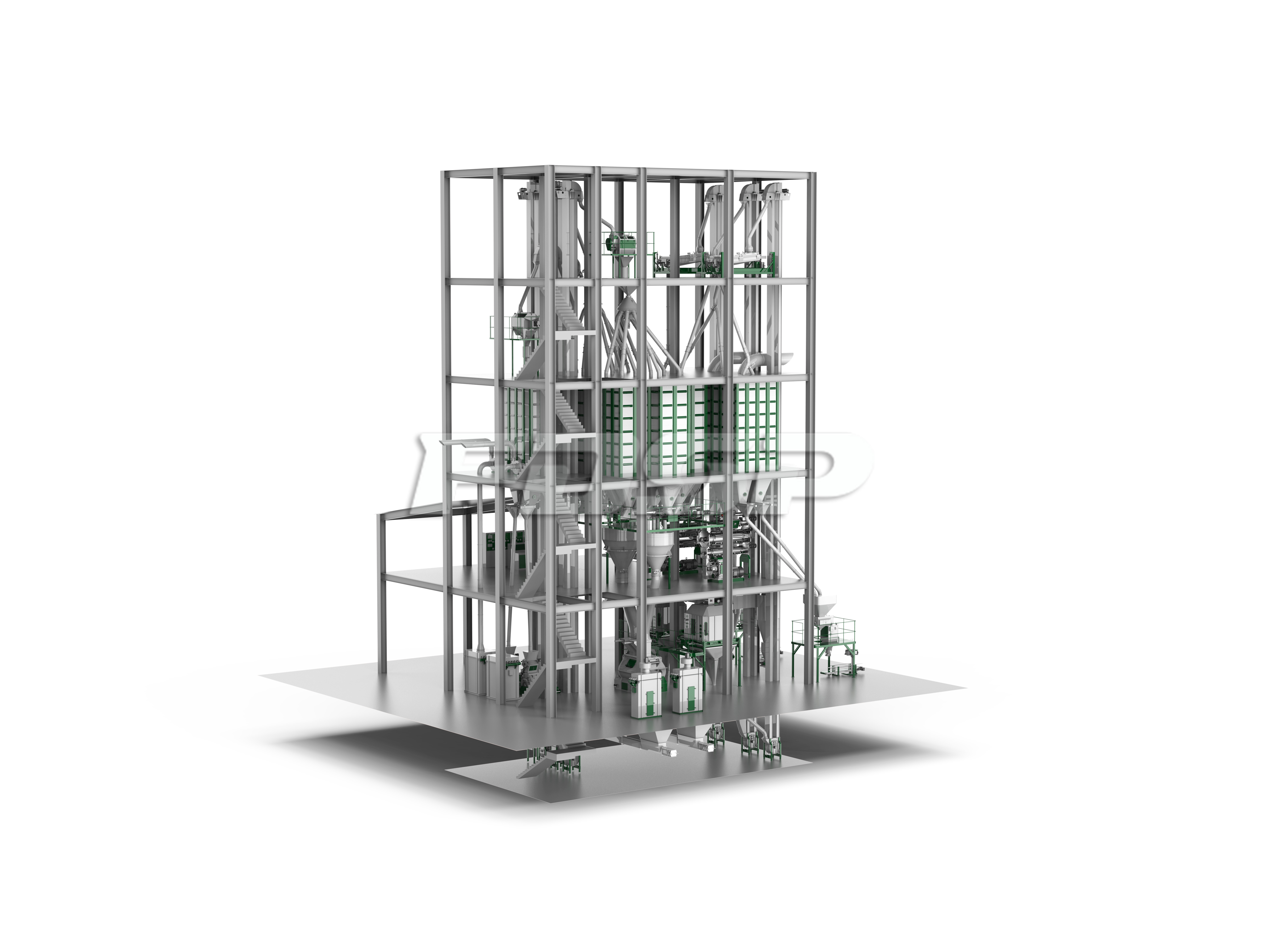 双线SZLH508(时产20吨)兔饲料生产线(图1) 双线SZLH508(时产20吨)兔饲料生产线(图1)