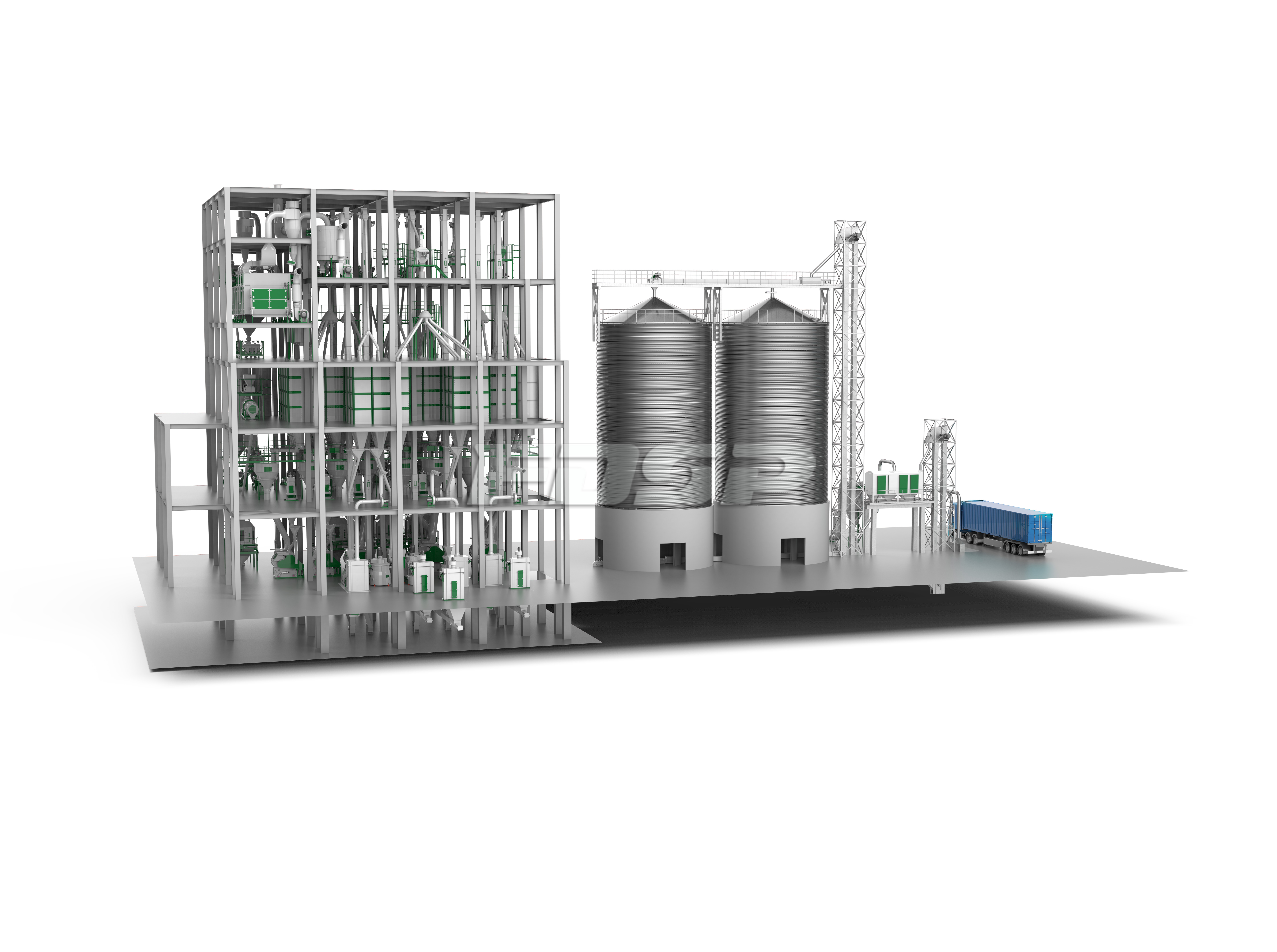 2×SZLH420畜禽料(反刍料)+SPHS130×2膨化水产料+SZLH420X虾蟹料生产线(图1) 2×SZLH420畜禽料(反刍料)+SPHS130×2膨化水产料+SZLH420X虾蟹料生产线(图1)