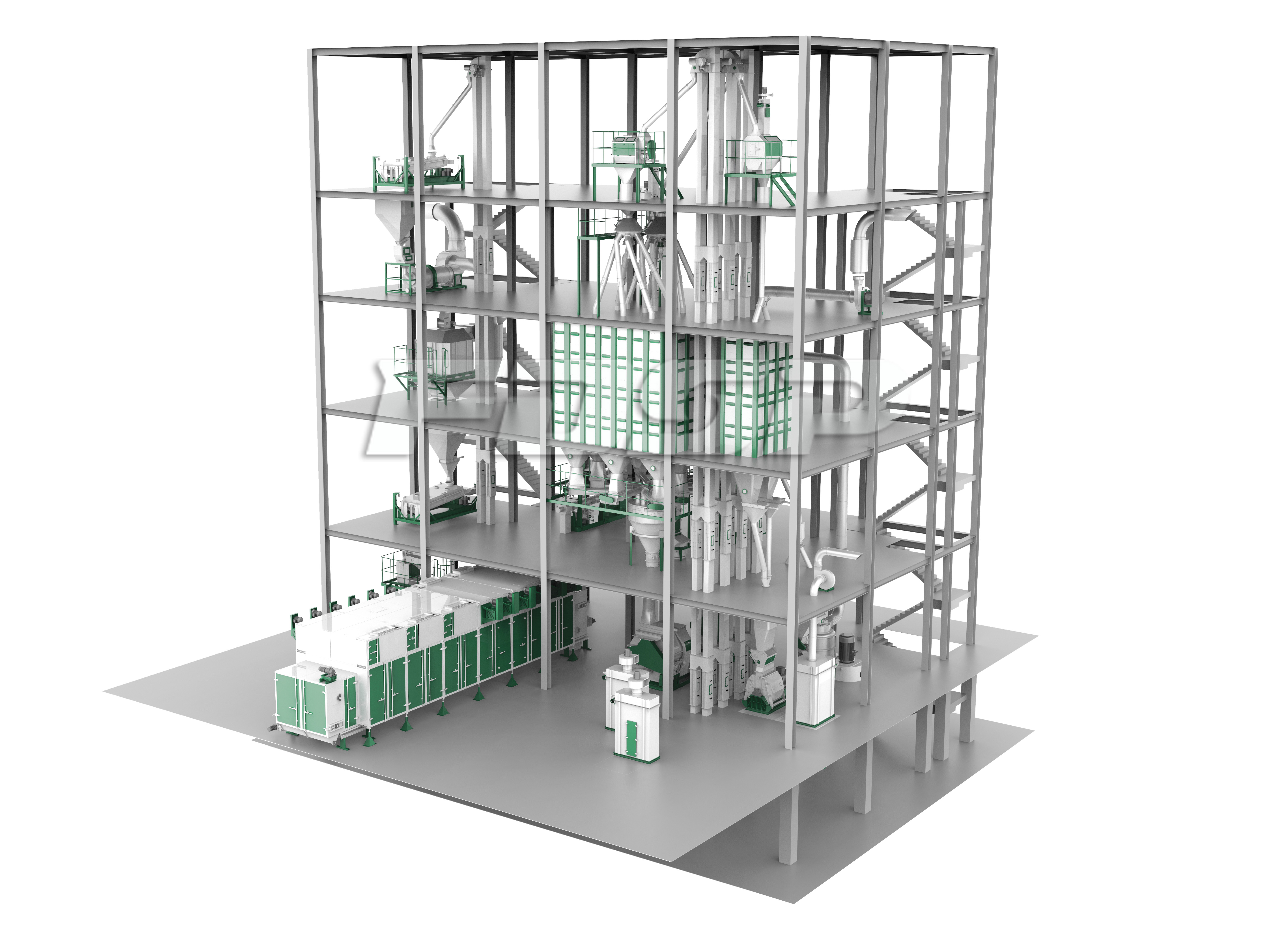 时产3-6T膨化水产饲料生产线(图1) 时产3-6T膨化水产饲料生产线(图1)