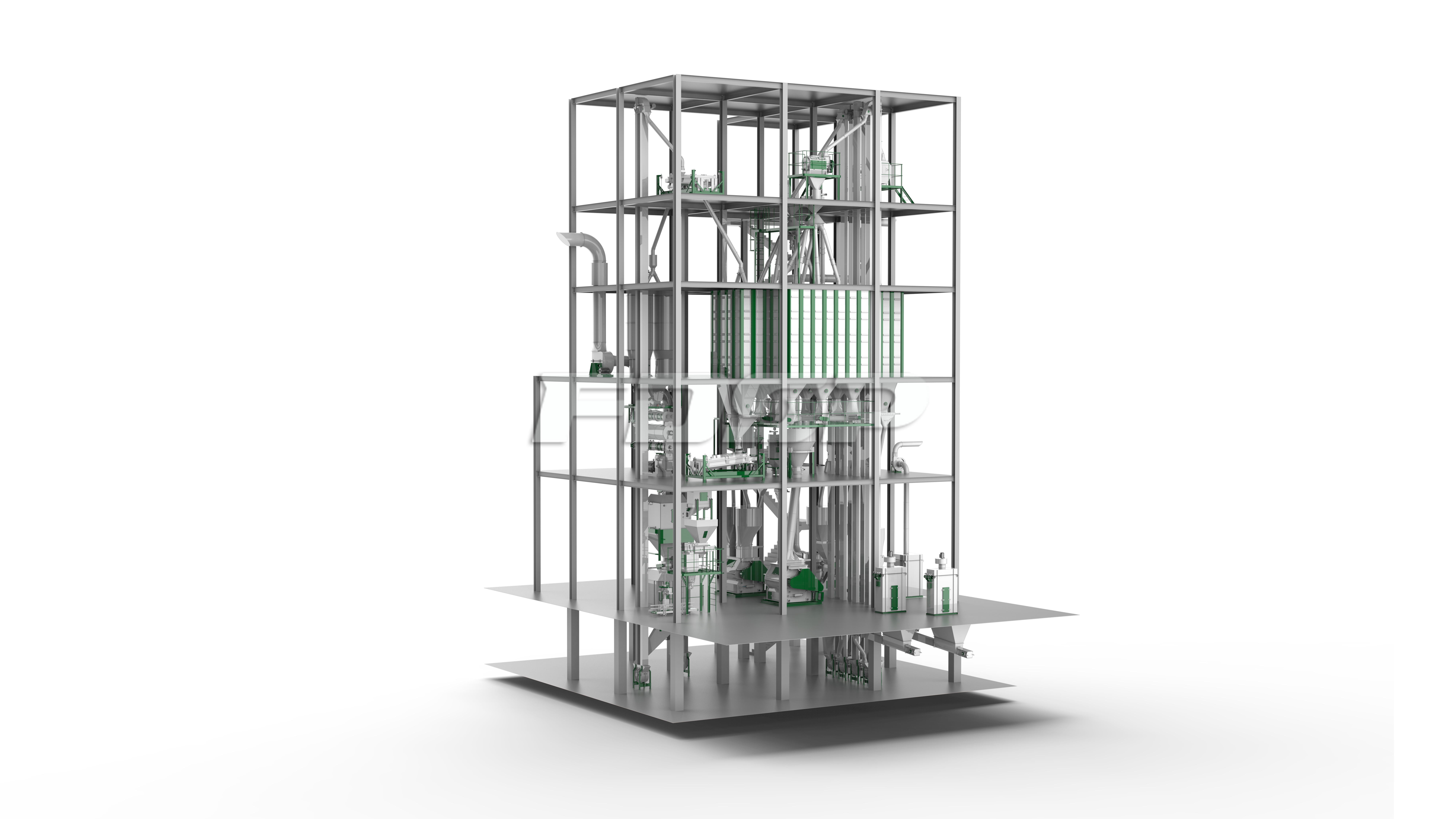 单线SZLH420X虾蟹饲料生产线(图1) 单线SZLH420X虾蟹饲料生产线(图1)