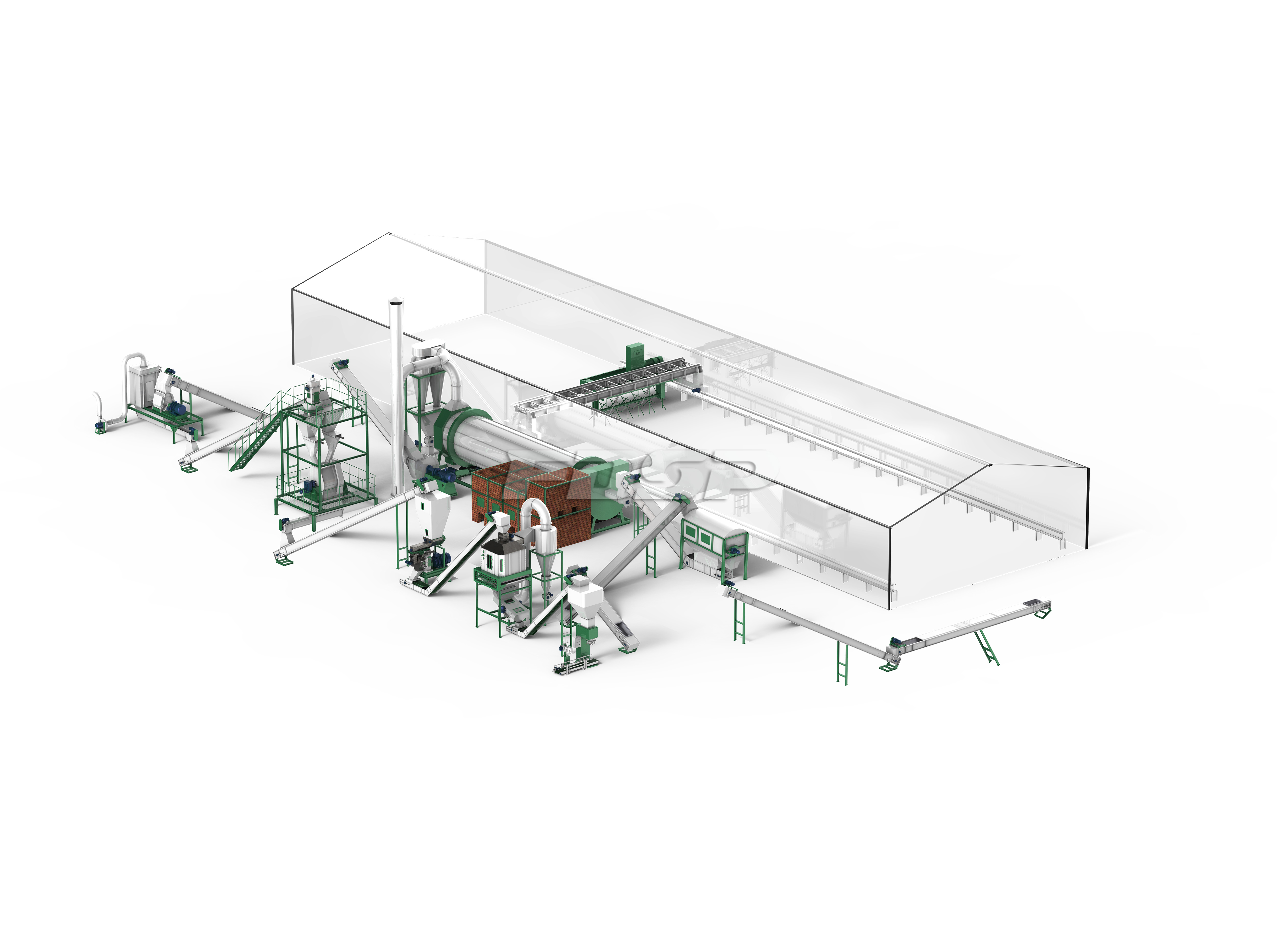 时产2-3吨城市餐厨物生物有机肥料制粒生产线(图1) 时产2-3吨城市餐厨物生物有机肥料制粒生产线(图1)